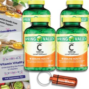 Frasco de Spring Valley Vitamina C con rosa mosqueta