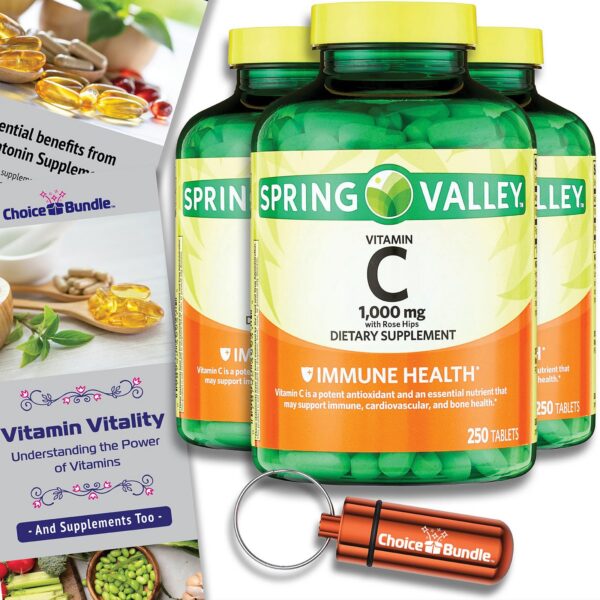 Frente de la botella de Choice Bundle Vitamina C con Rose Hips