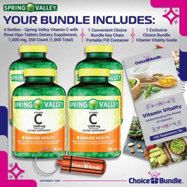 Etiqueta frontal de vitamina C Rosa Mosqueta