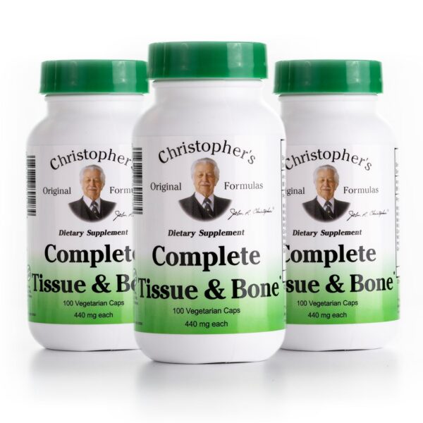 Frente de la etiqueta de Christopher's Original Formulas Complete Tissue & Bone Formula