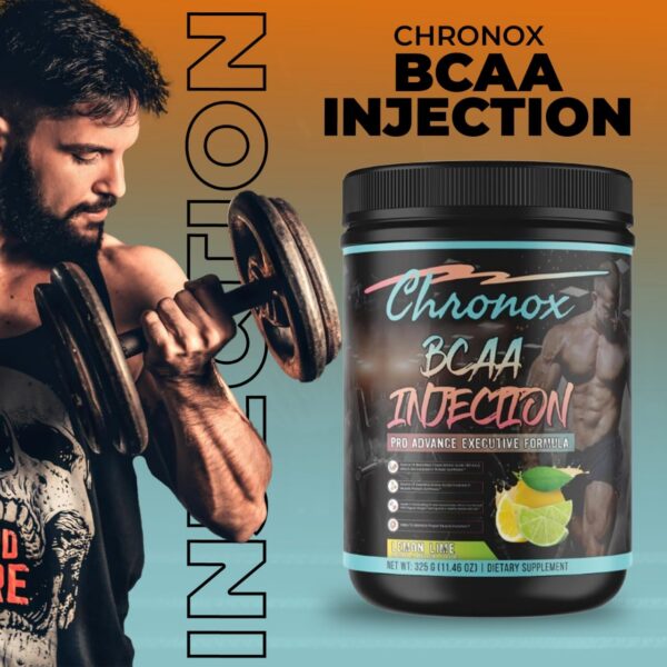 Version 1.0.0 Etiqueta Chronox BCAA limón lateral