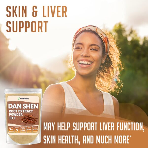Version 1.0.0 XPRS Nutra suplemento raíz Dan Shen en polvo concentración 10:1