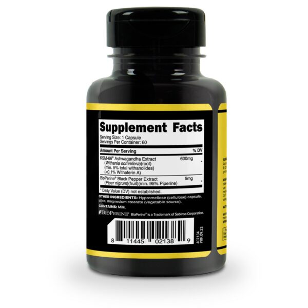 Cierre y etiqueta posterior Primaforce KSM-66 Ashwagandha