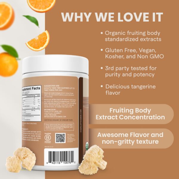 Cierre del paquete gomitas focus Charlotte's Web