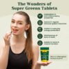 Cierre superior paquete tabletas Biogenesis SuperGreens Plus
