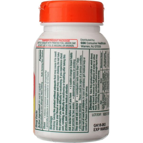 Citrucel caplets 24 horas suplemento fibra digestiva