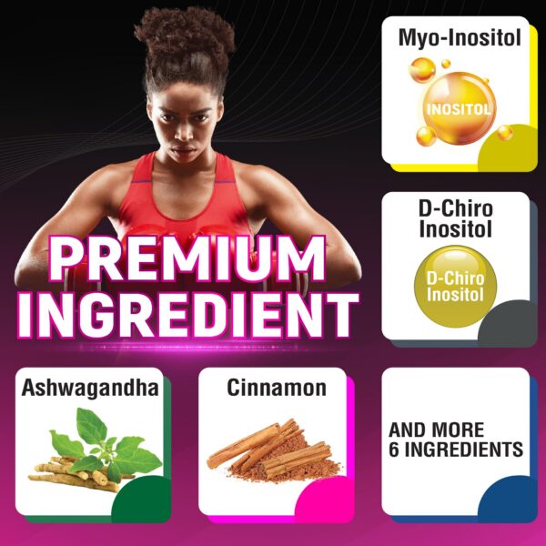 Empaque lateral del frasco Inositol