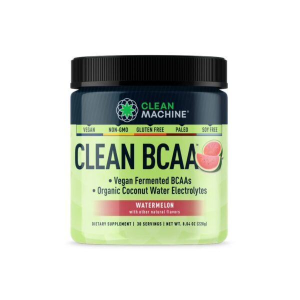 Frontal del envase Clean BCAA 8 oz