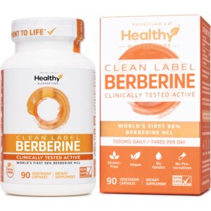 Clean Label Berberina cápsulas 500mg paquete 90 ultra puras