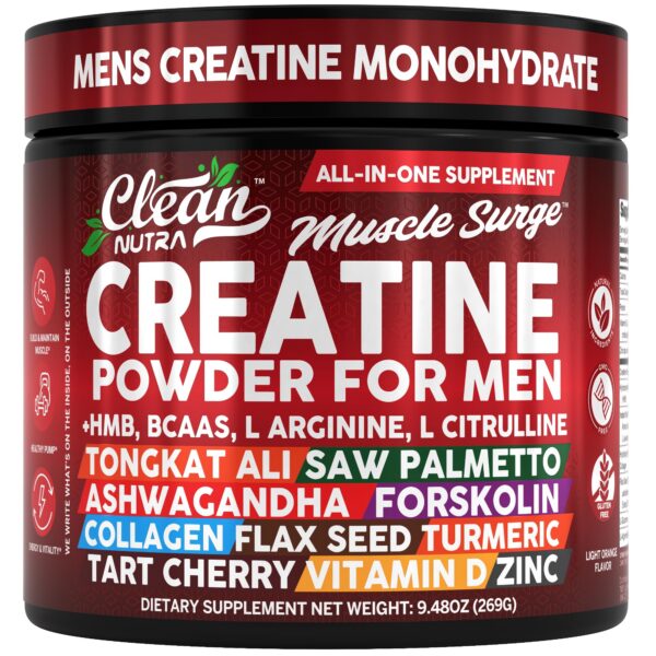 Clean Nutra Creatine Powder frentes