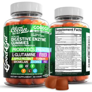 Clean Nutraceuticals gomitas digestivas etiqueta frontal
