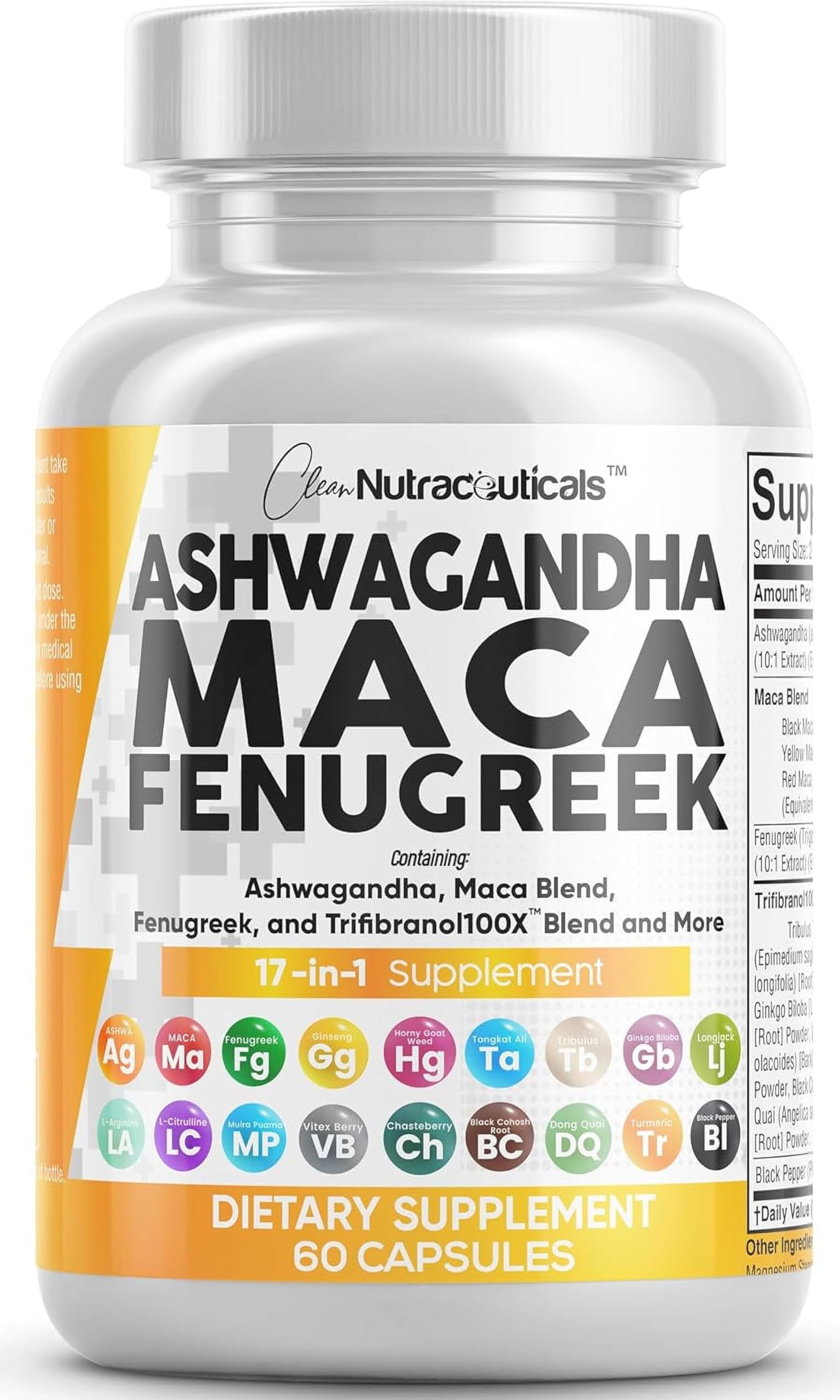 Clean Nutraceuticals Ashwagandha Maca