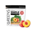 Clean Simple Eats Peachy Greens mezcla superalimentos durazno