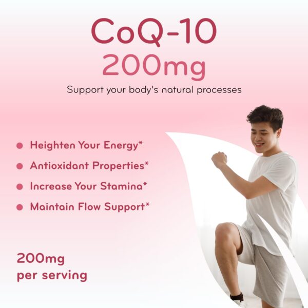 Version 1.0.0 CoQ10 200 mg softgels en frasco