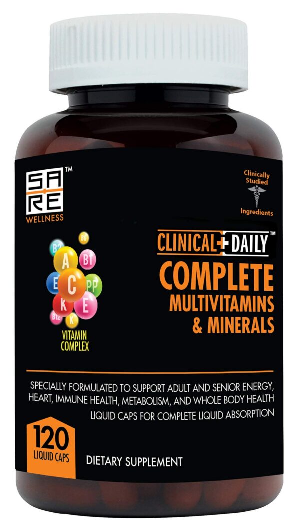Version 1.0.0 Frasco Clinical Daily multivitamínico líquido completo 120 cápsulas