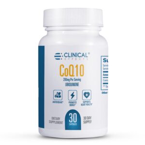 Frente del envase Clinical Effects CoQ10 200 mg