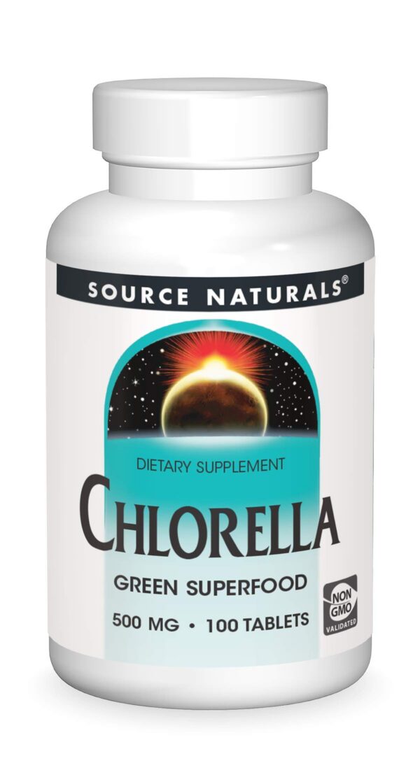 Version 1.0.0 Clorela Source Naturals 500 mg suplemento vegano 100 tabletas
