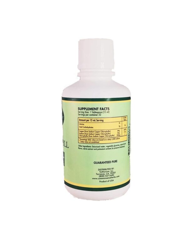 Version 1.0.0 Clorofila líquida natural con sabor a menta para salud digestiva