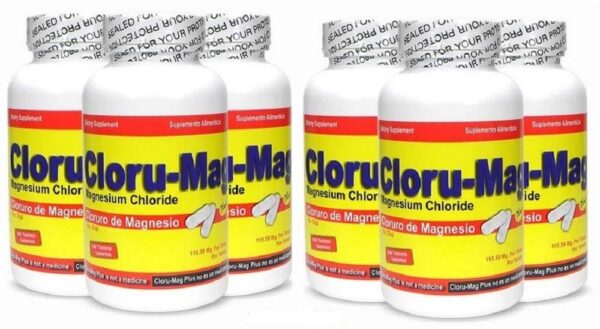 Cloru-Mag Plus tabletas etiqueta frontal