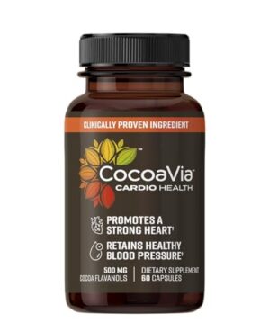 CocoaVia flavanoles cacao cápsulas frente al envase