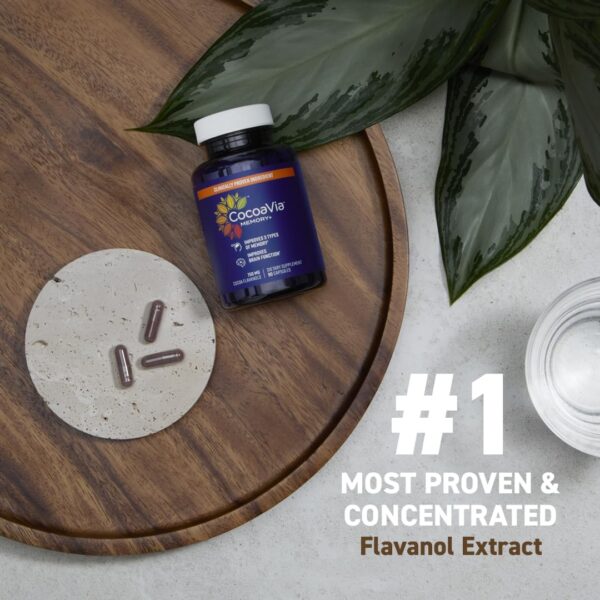 Frasco de cápsulas CocoaVia memory+