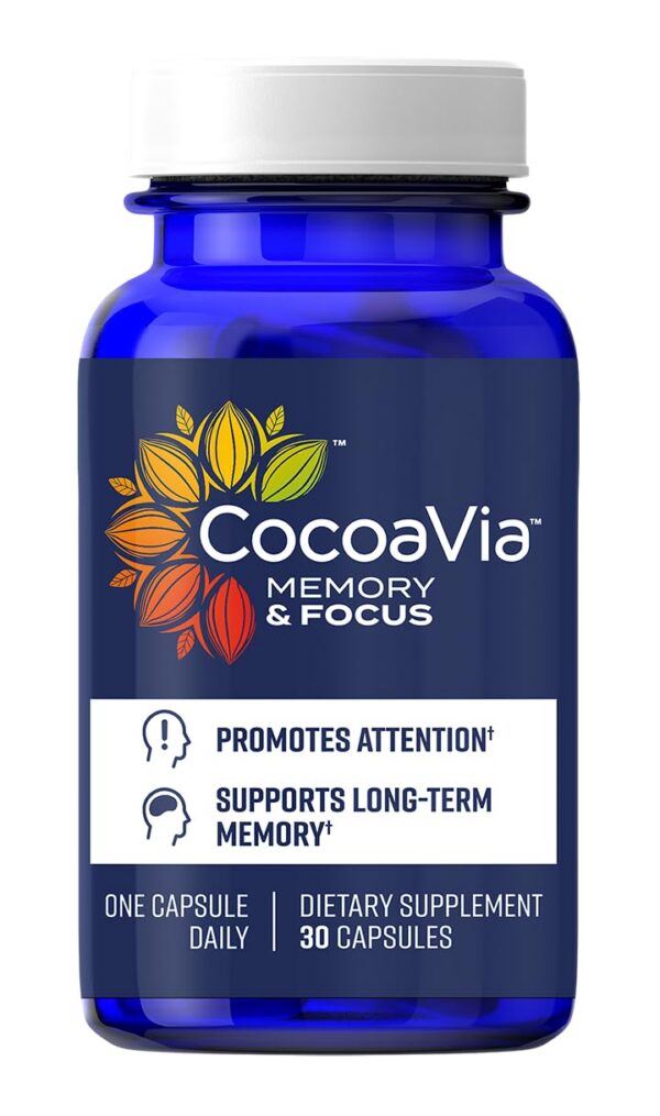 CocoaVia Suplemento para Memoria y Enfoque 30 cápsulas