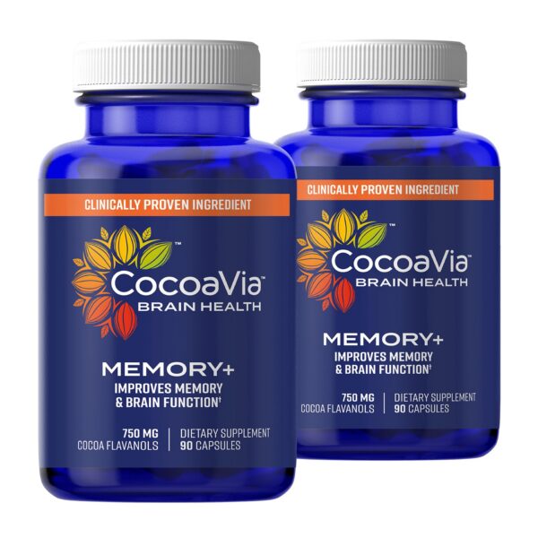 Version 1.0.0 CocoaVia Memory+ suplemento cerebral en cápsulas