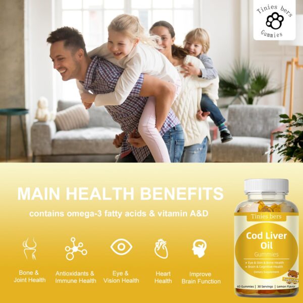 Etiqueta de Cod Liver Oil Gummies