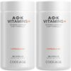 Codeage ADK Vitamins frasco con etiqueta frontal