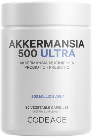 Codeage Akkermansia Muciniphila probiótico ultra 90 cápsulas