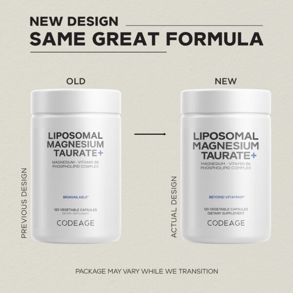 Cajas de Codeage taurato magnesio liposomal