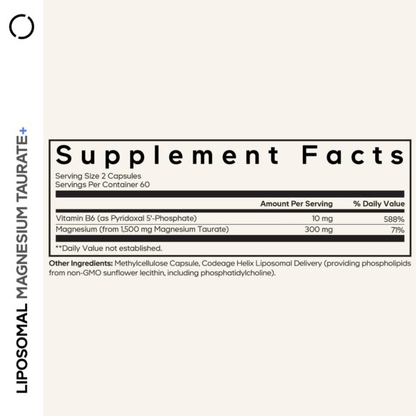 Cápsulas de magnesio liposomal