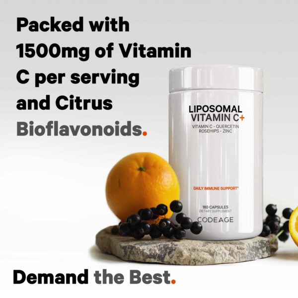 Codeage cápsulas vitamina C liposomal antioxidantes