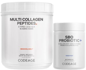Frente del paquete Codeage Colageno Múltiple + SBO Probioticos
