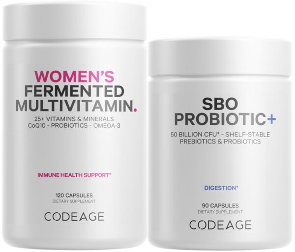 Version 1.0.0 Etiqueta frontal Codeage Daily Multivitamin con probióticos