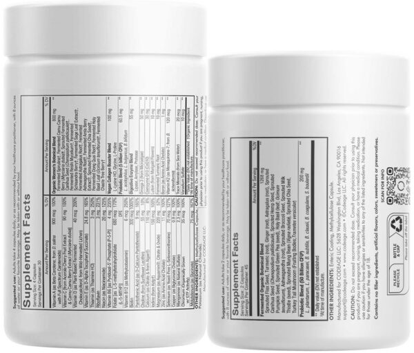 Version 1.0.0 Frasco Codeage Daily Multivitamin para mujeres