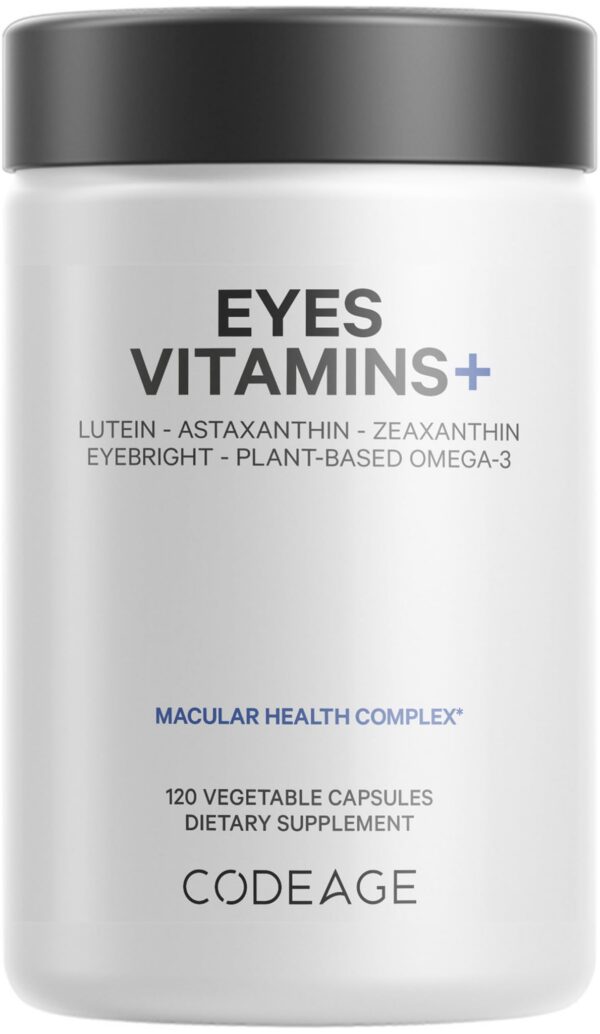 Version 1.0.0 Codeage Eyes Vitamins caja y cápsulas