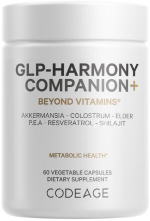 Frasco del suplemento Codeage GLP-Harmony Companion+ 60 cápsulas