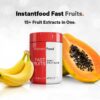 Etiqueta frontal Codeage Instantfood Fast Fruits