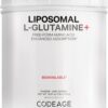 Envase Codeage L-glutamina liposomal frente