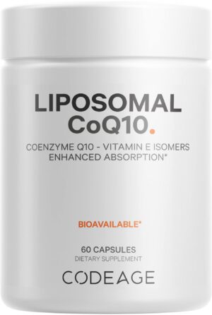 Frente de envase Codeage Liposomal CoQ10 125 mg