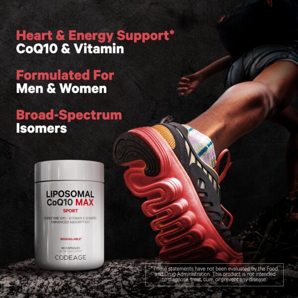 Frasco Codeage Liposomal CoQ10 Max interior