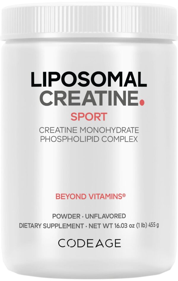Version 1.0.0 Frasco frontal Codeage Liposomal Creatine