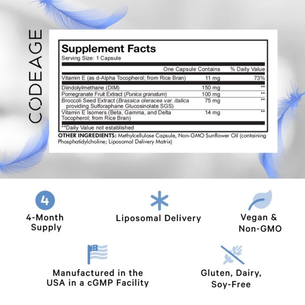 Frasco Codeage Liposomal DIM