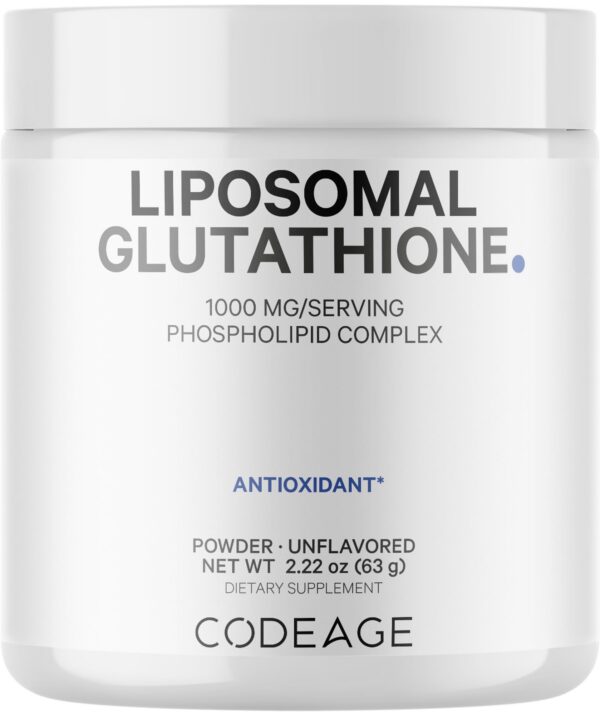 Frasco codeage polvo liposomal glutatión