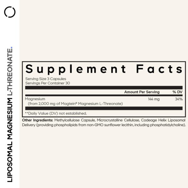 Cápsulas Mg L-Threonato