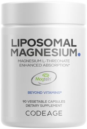 Codeage liposomal magnesium magtein frasco frontal