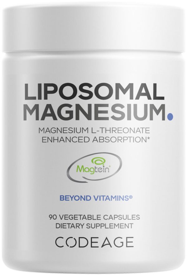 Codeage liposomal magnesium magtein frasco frontal