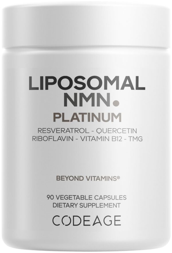 Version 1.0.0 Codeage NMN liposomal Platinum cápsula frontal