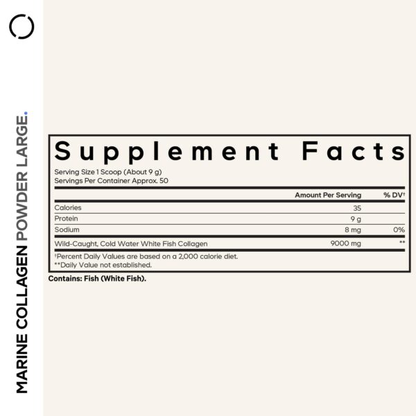 Codeage Marine Collagen Powder etiqueta